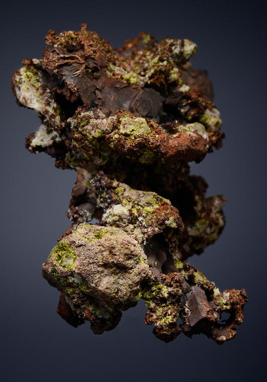 COPPER after HEULANDITE? with EPIDOTE